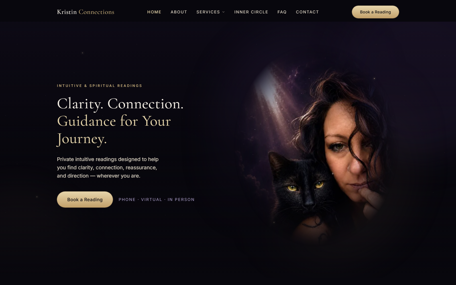 Kristin Connections website redesign concept preview
